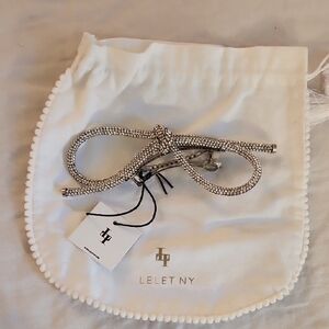 Lelet NY Sasha Crystal Hair Bow Clip